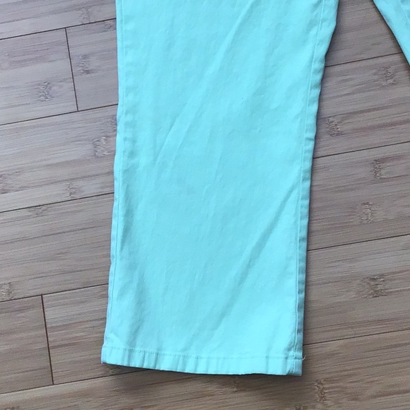 JNY Mint Green Thin Capri Jeans Size 6P - Picture 4 of 6